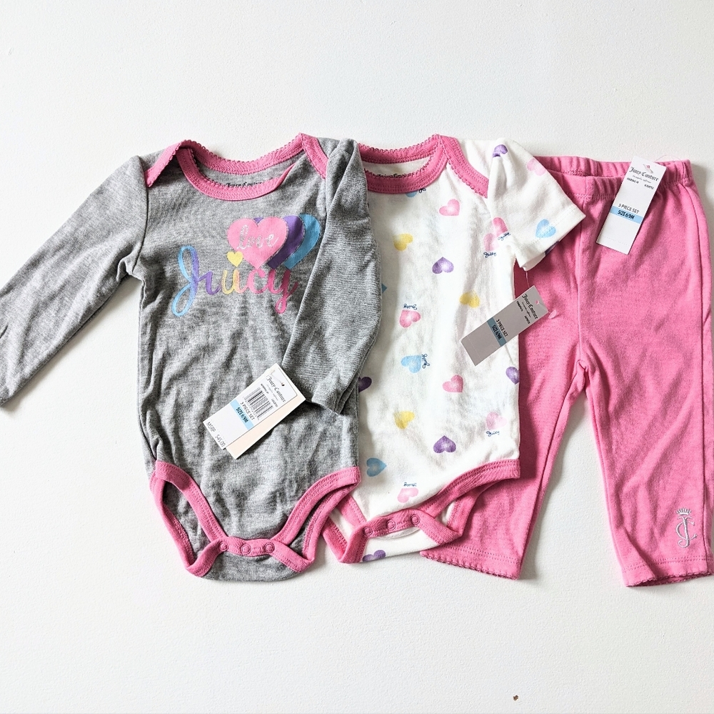 Juicy Couture 3 Piece Set (6-9 Months)